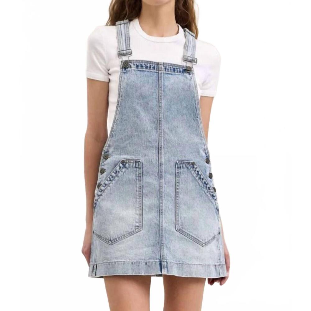 NEW HIDDEN peyton skirtall in light wash